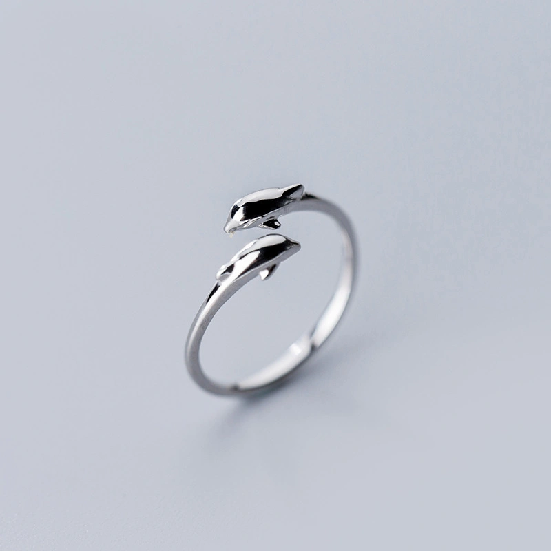 Cute Dolphin Open Ring