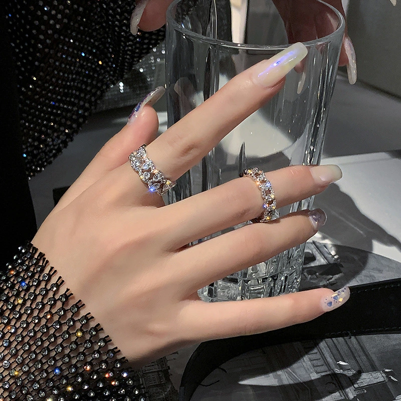 Fashion Personality, Light Luxury, Simple Temperament, Open Index Finger Ring