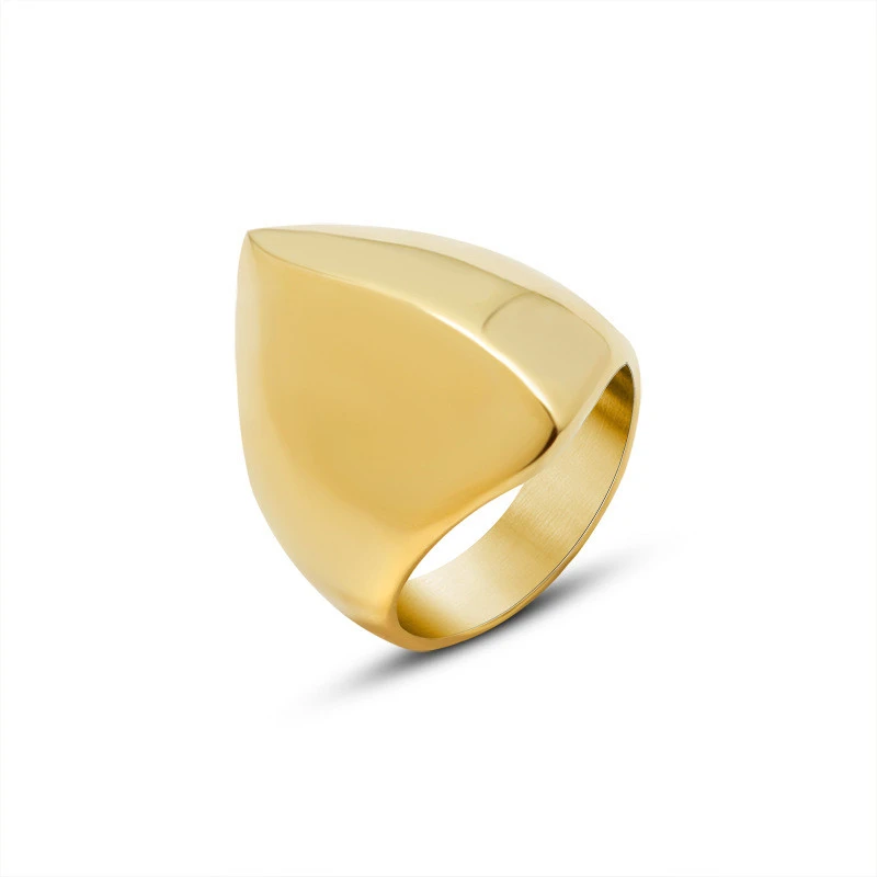 Heavy Craftsmanship Personality Shaped Geometric Ring