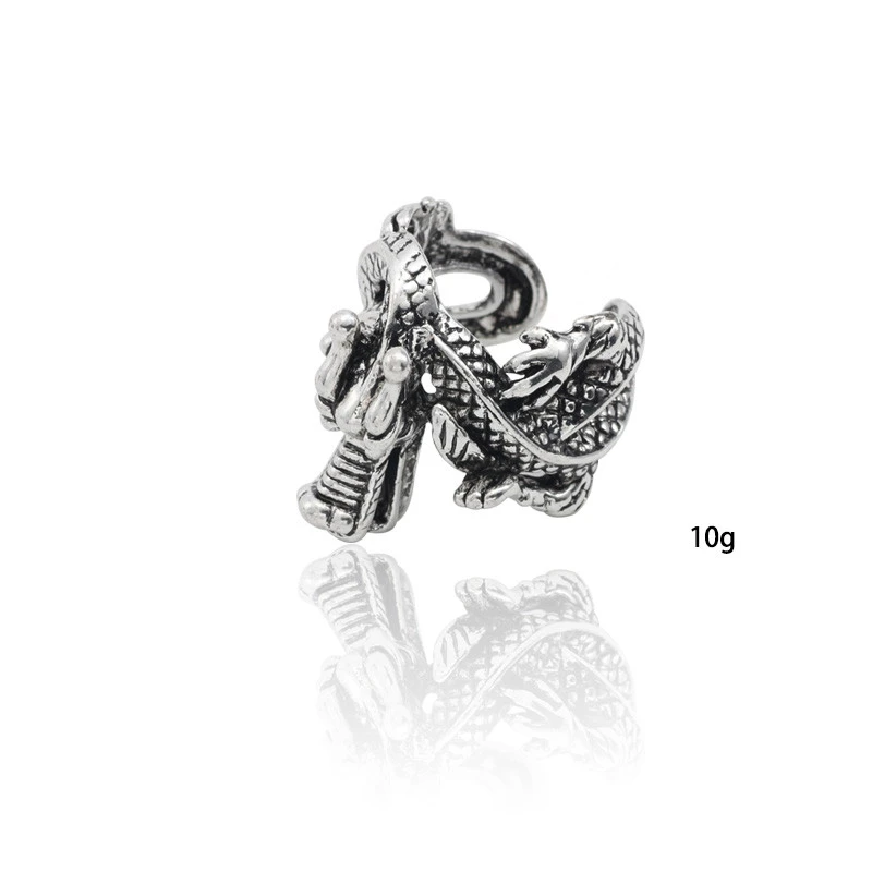 Domineering Opening Adjustable Alloy Retro Personality Dragon Ring