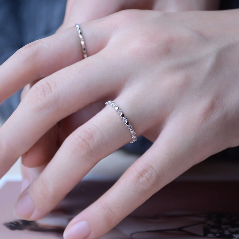 Crystal Star Zircon Rings European And American Fashion Men's And Women's Rings