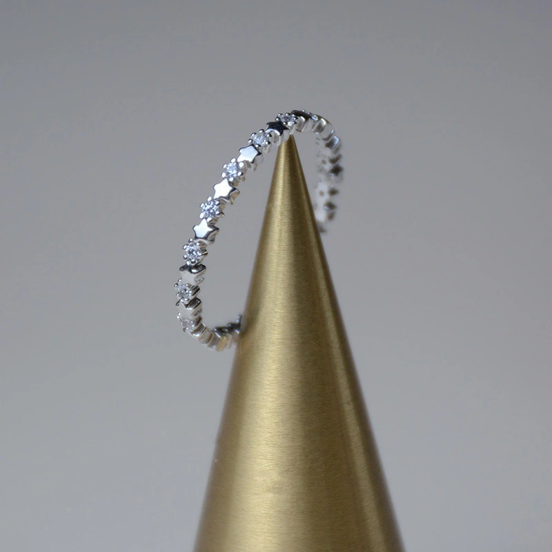Crystal Star Zircon Rings European And American Fashion Men's And Women's Rings