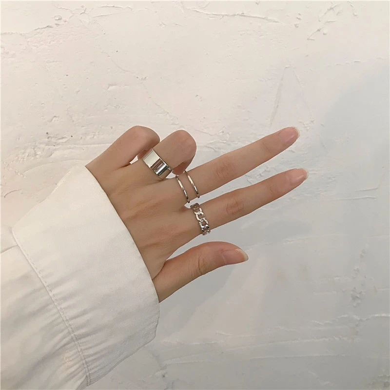 Opening Adjustable Index Finger Joint Ring Cold Wind Niche Ins Retro Ring