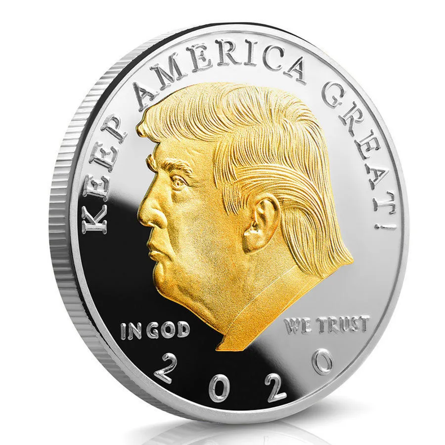 2020 Silver-plated Gold-plated Two-color Trump