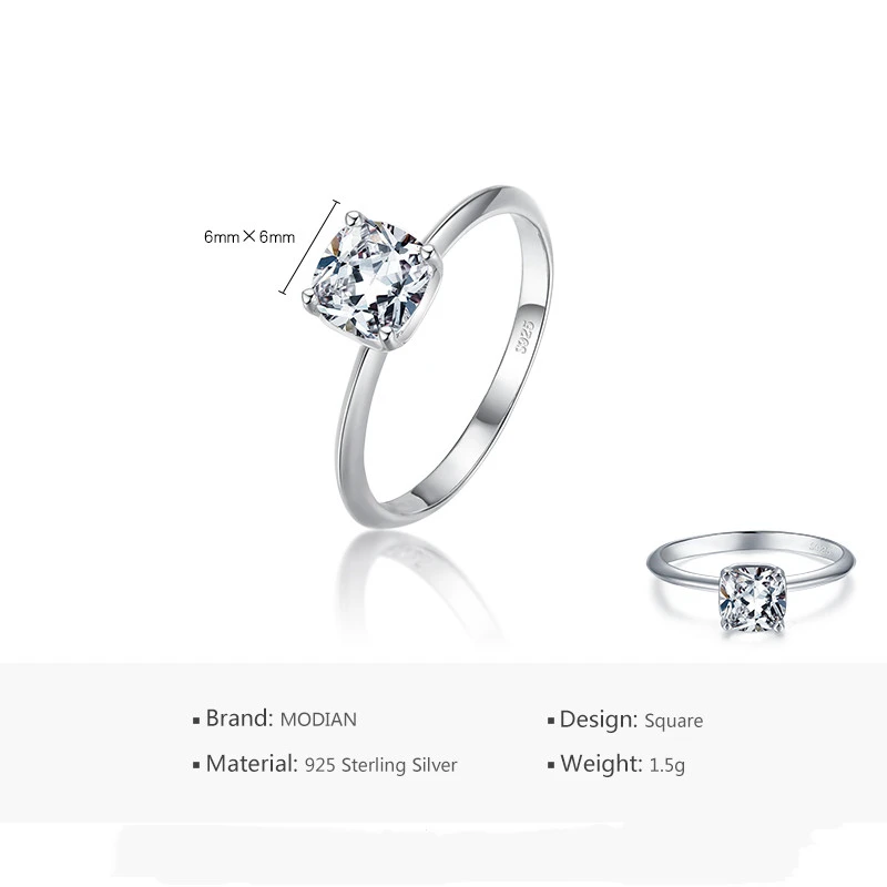 925 Silver Diamond Ring
