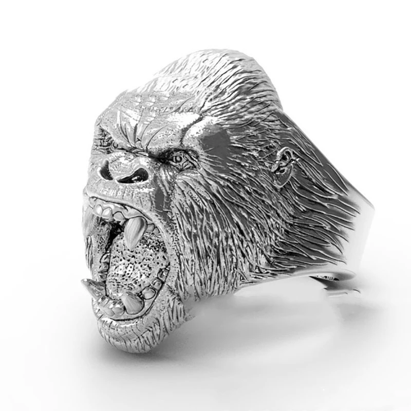 Alloy Orangutan Ring Is Exaggerated And Domineering