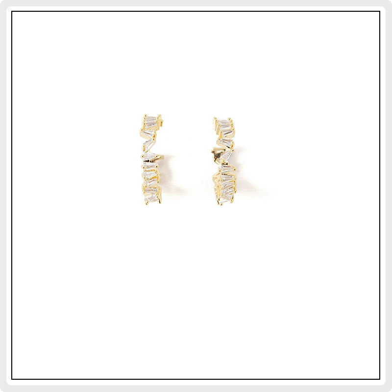 Rhinestone Earrings, Big Earrings, Circle Earrings, Trendy Earrings, Rose Gold Female Earrings, Earrings