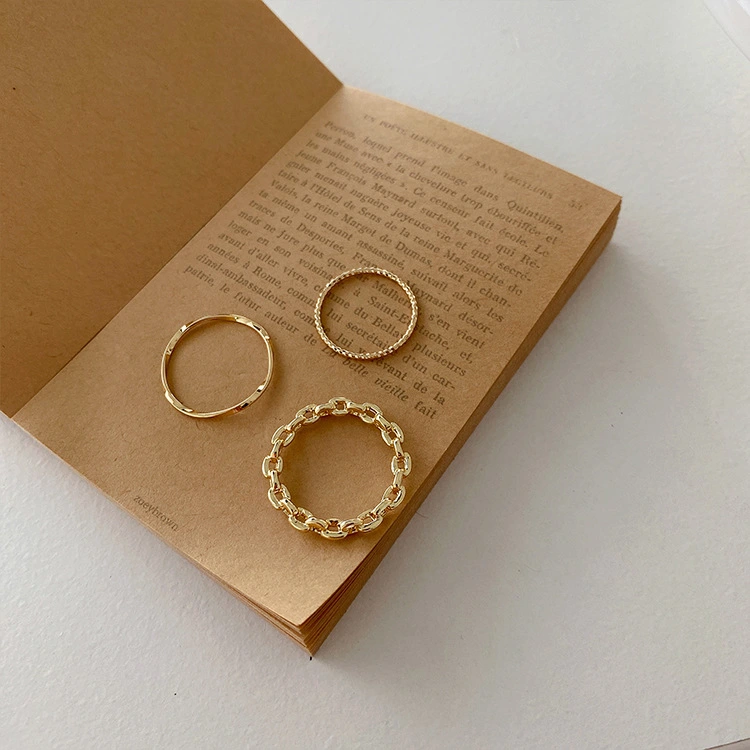 All-Match Chain Metal Ring Set