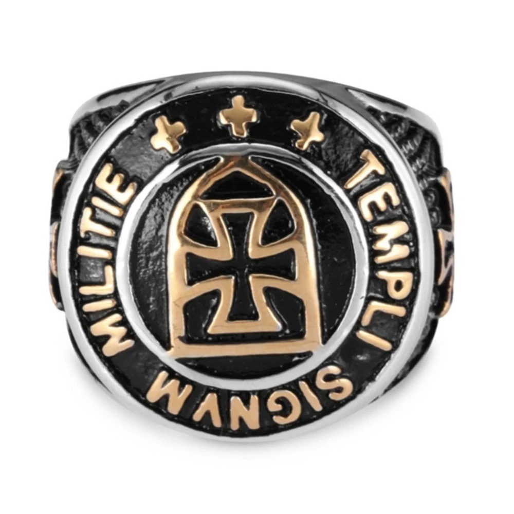 Retro Trend Cross Men'S Domineering Letter Ring