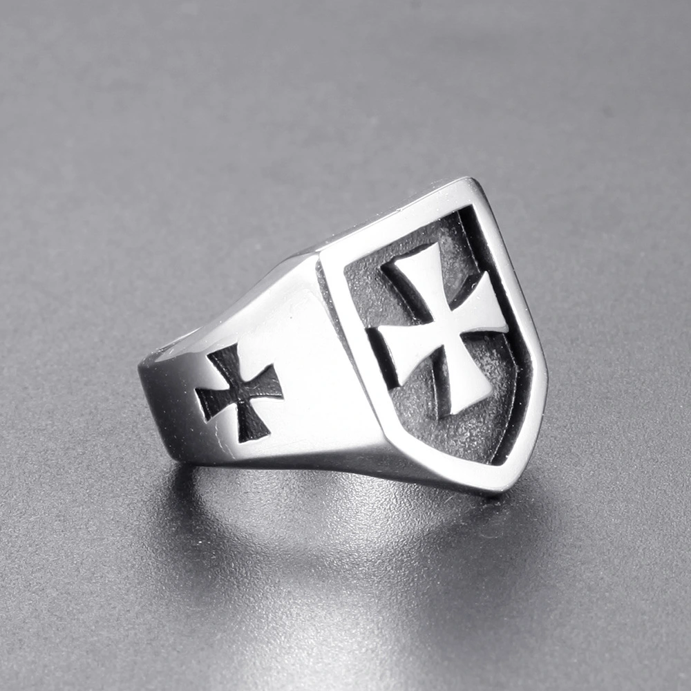 Men's Cross Ring Domineering Titanium Steel Ring