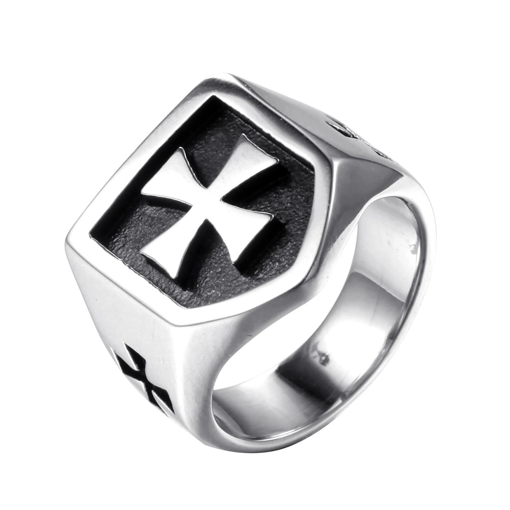 Men's Cross Ring Domineering Titanium Steel Ring