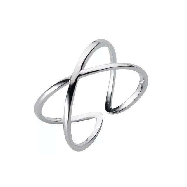 Sterling Silver Women's Jewelry, Large Retro Rings, Ladies Adjustable Rings