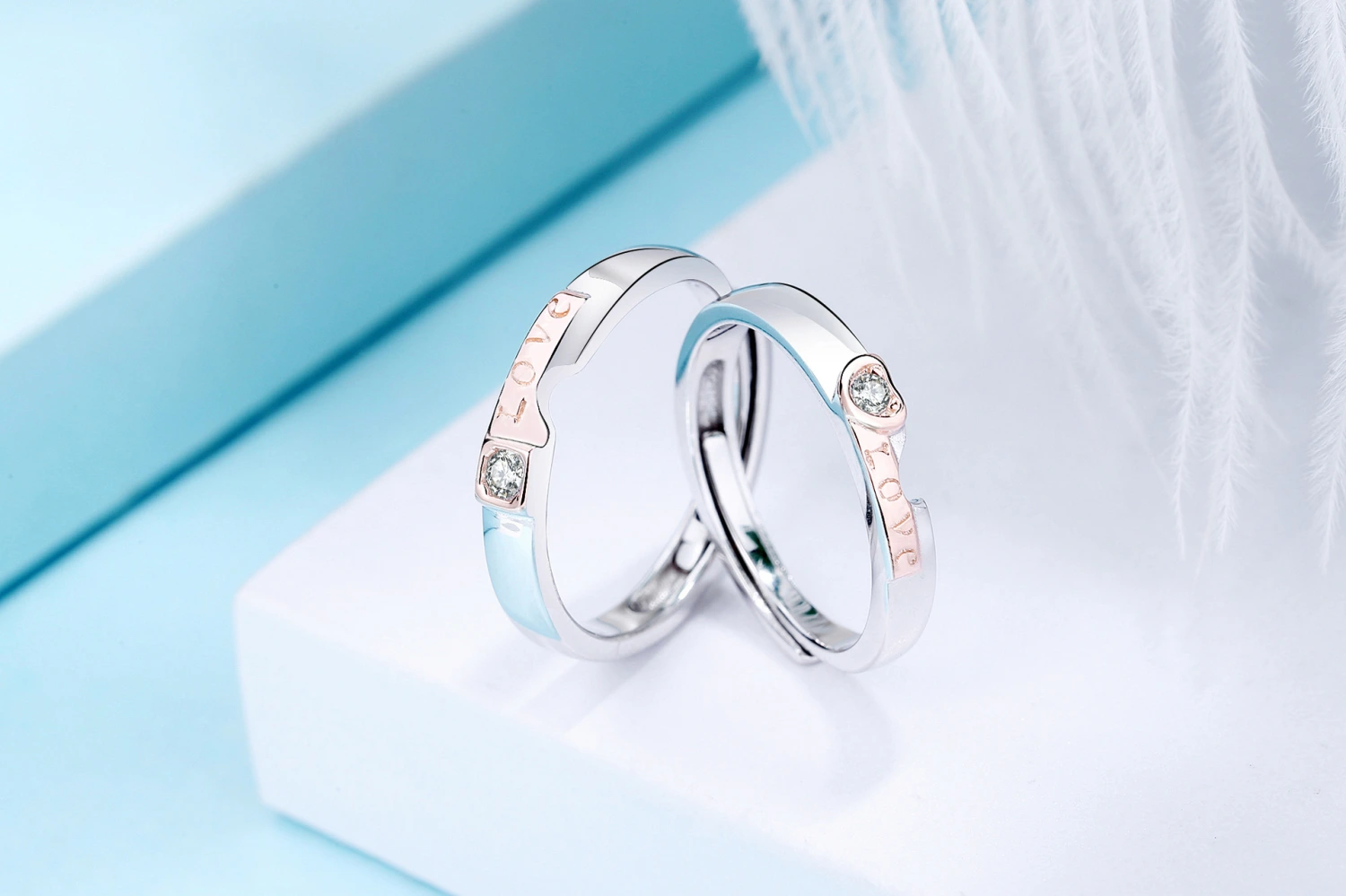 Couple Ring S925 Sterling Silver A Pair Of Men And Women Gifts Commemorative Ring