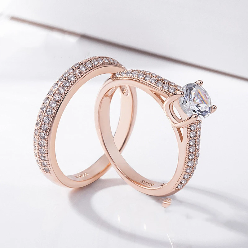 Women'S Hot Selling Jewelry Simulation Diamond Bracelet Couple Ring