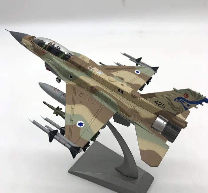 Israeli F-16I Storm Simulation Alloy Fighter Aircraft Model Finished Product F16