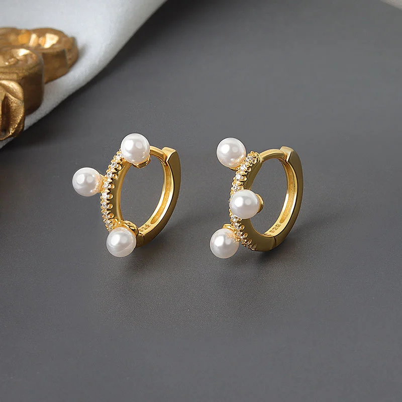 European And American New Pearl Earrings Earrings Women