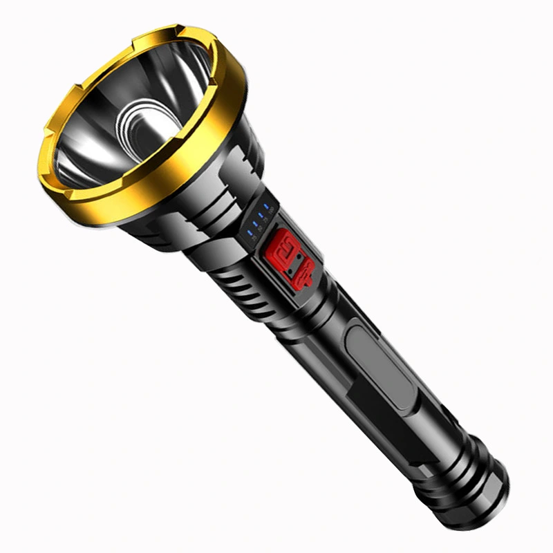 Cross-border Plastic Glare Flashlight USB Rechargeable Led Ultra-bright