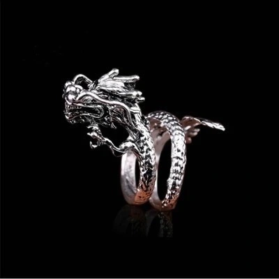 Personality Single Trendy Male Index Finger Ring Trendy Student Retro Style