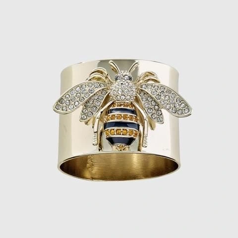 Three Jie Wish Explosive Trend Ring Cross-border Hot Sale Jewelry European And American Ladies Luxury Jewelry Bee Ring
