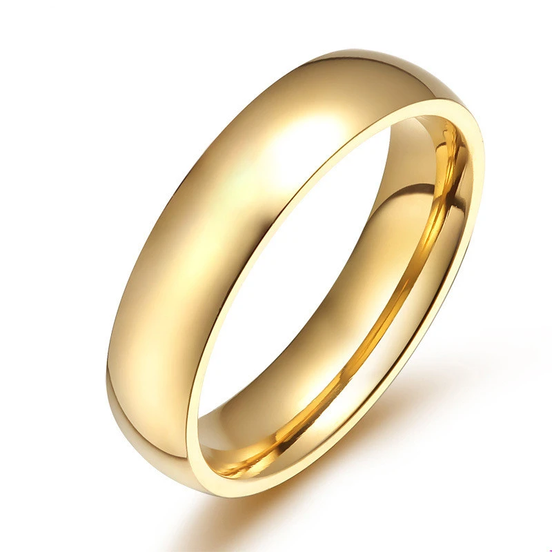 Stainless Steel Ring Vacuum Gold-plated Ring