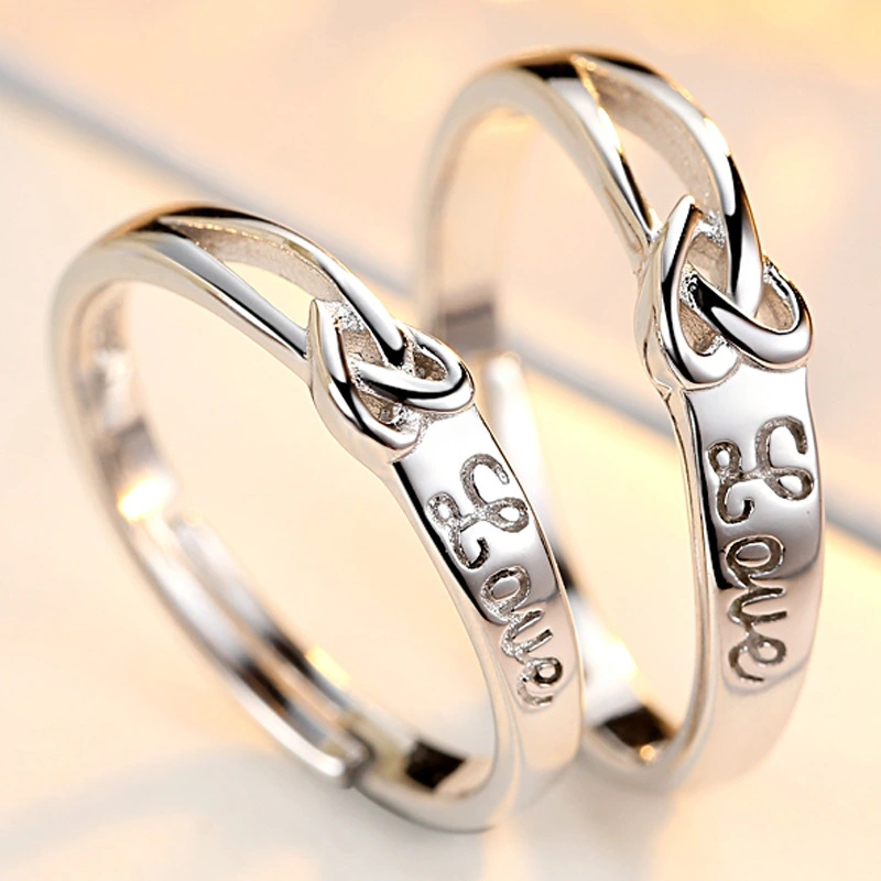 Forever Knot Together New Couple Ring