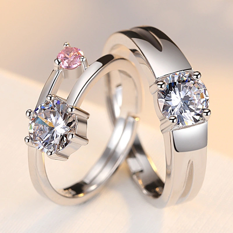 Sterling Silver Jewelry Sterling Silver Ring   Ring Sterling Silver Fashion Couple Ring