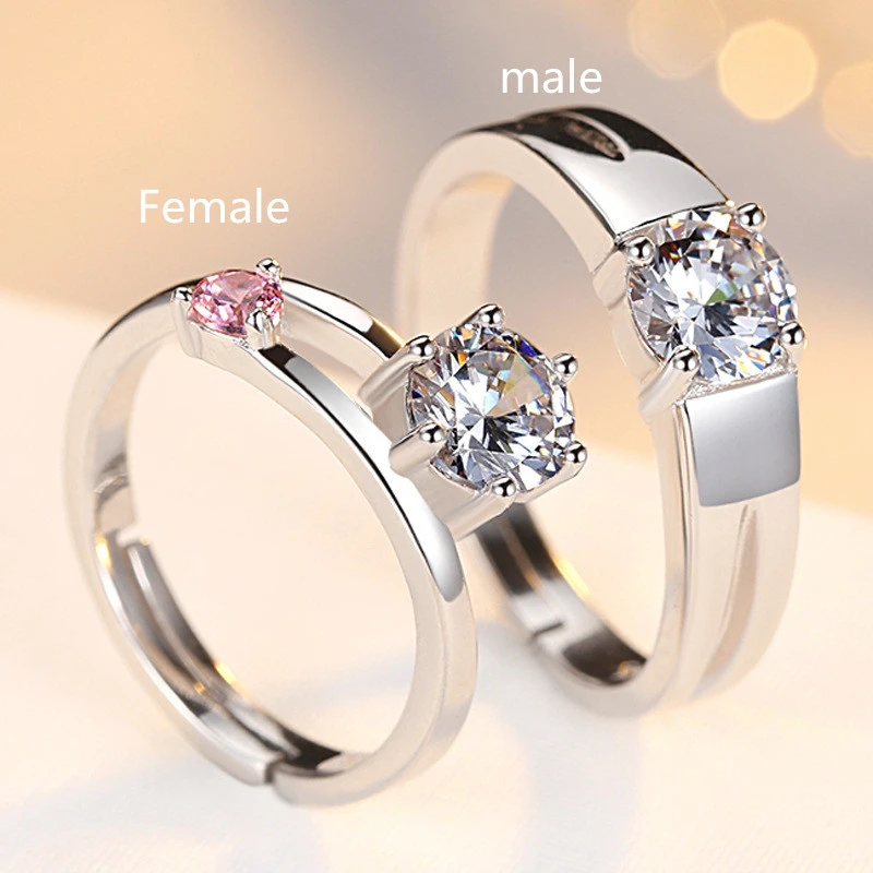 Sterling Silver Jewelry Sterling Silver Ring   Ring Sterling Silver Fashion Couple Ring