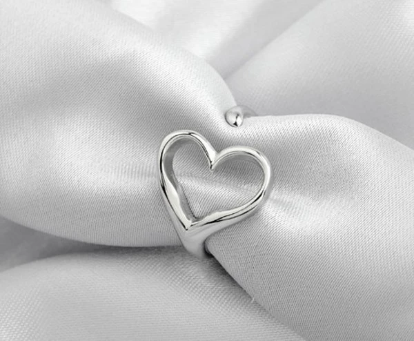 Love Heart Sterling Silver Couple Jewelry