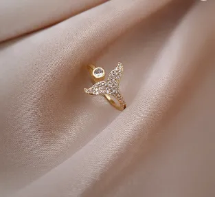 Real Gold Plating Cat's Eye Rabbit Ring