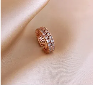 Real Gold Plating Cat's Eye Rabbit Ring