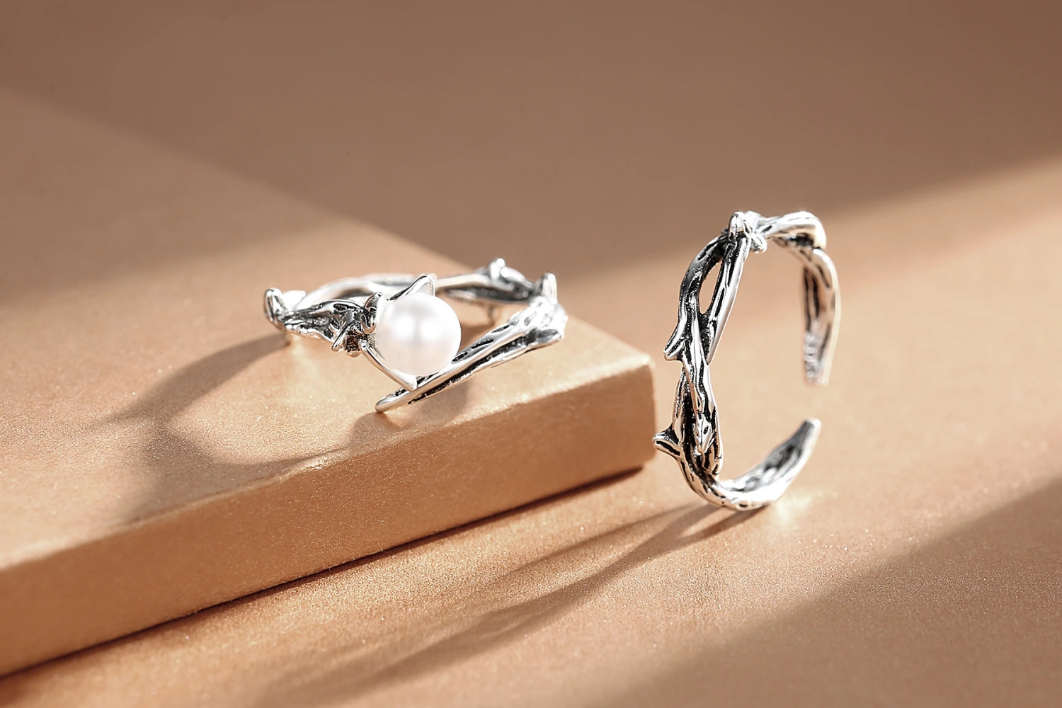 Vintage Thai Silver Rose Bud Ring