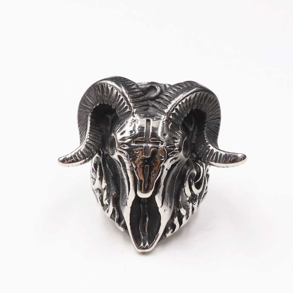 Punk Vintage Ring Men's Animal Shape Stainless Steel Ring