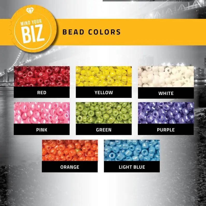 Glass Rice Bead Candy Color Ring