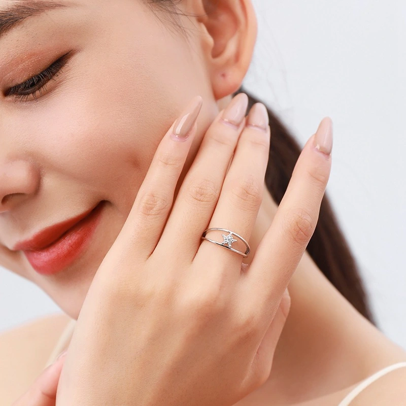Niche Design Double Index Finger Ring Ins
