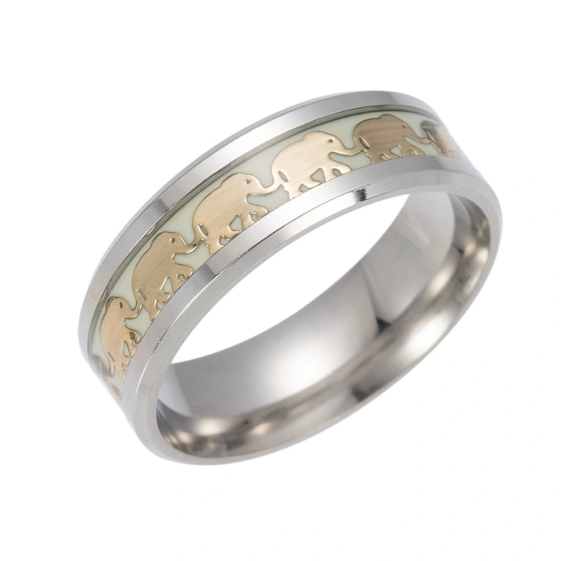 Luminous Elephant Ring Animal Series Jewelry