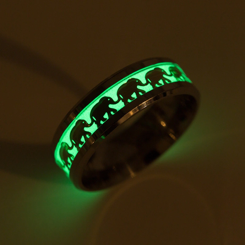 Luminous Elephant Ring Animal Series Jewelry