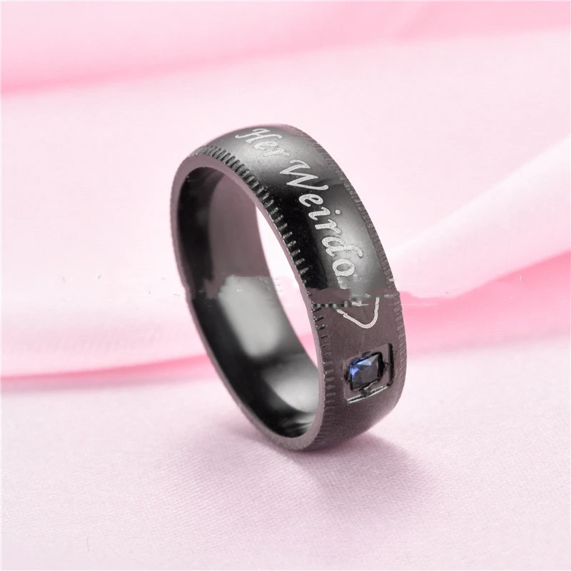 Europe America Japan And Korea New Fashion Diamond Zircon Couple Ring