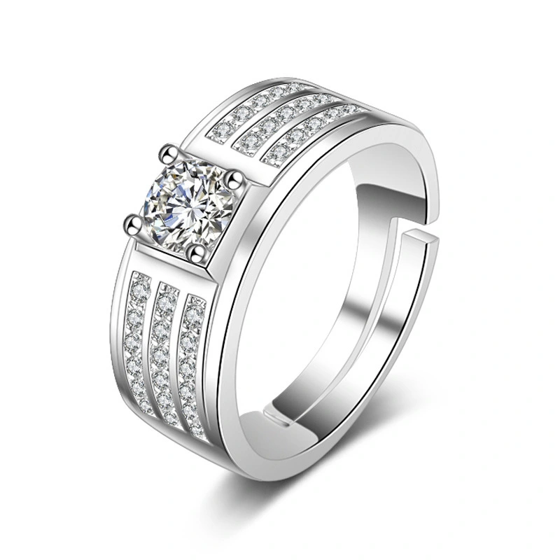 Moissanite Fashion Men's  Ring