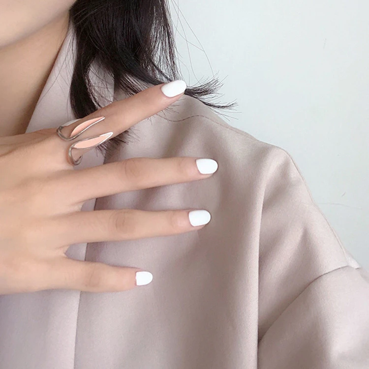 Korean Cute Student Glue Rabbit Ear Ring