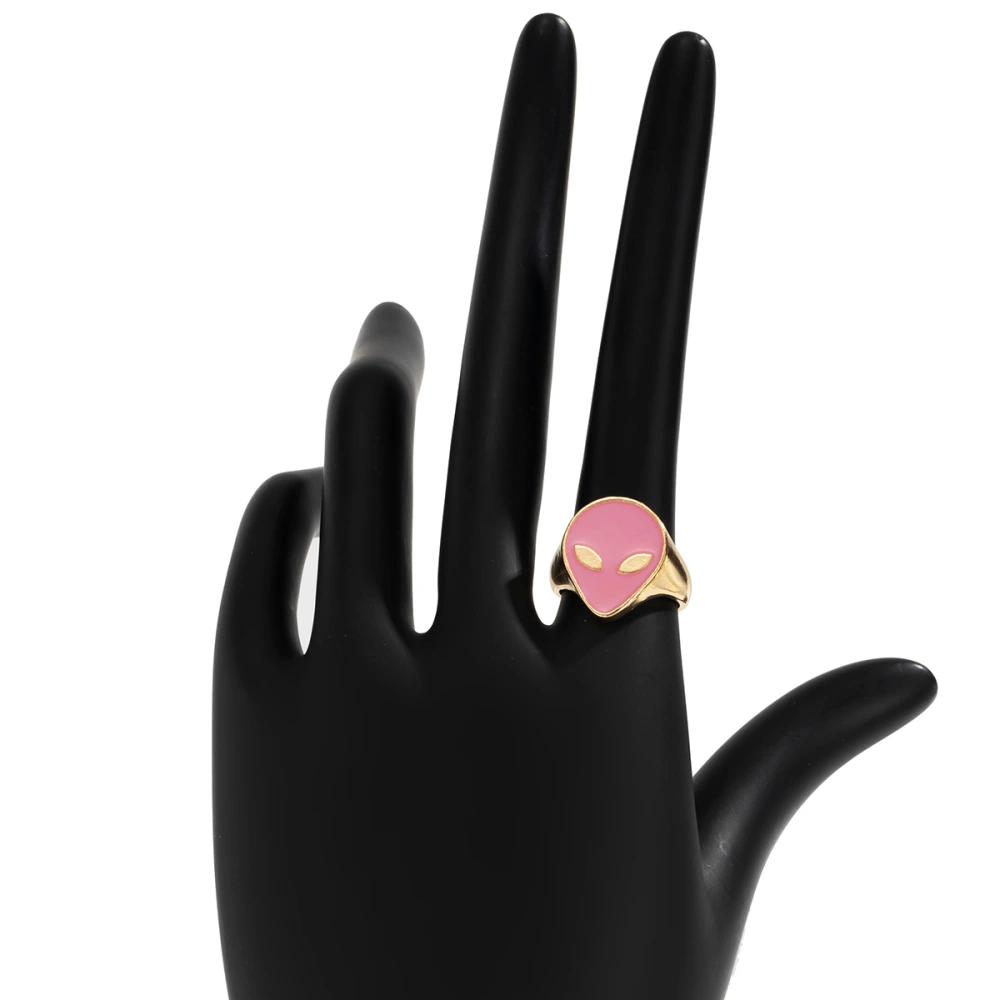 Cold Wind Fashion Hit Color Cartoon Ring