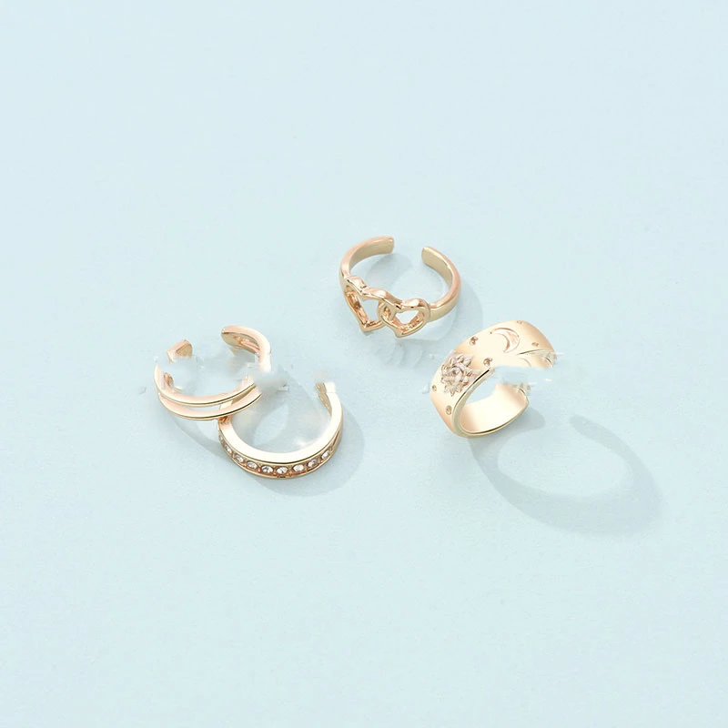 Fashion Holiday Style Beach Toe Ring 4-piece Set