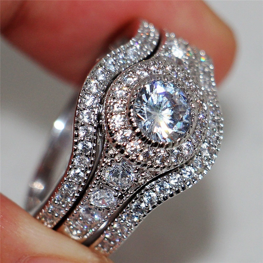 European And American Ladies Couple Ring Sets