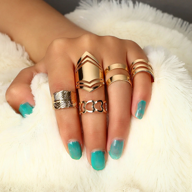 5-piece Set Of  Knuckle Ring, Simple And Versatile