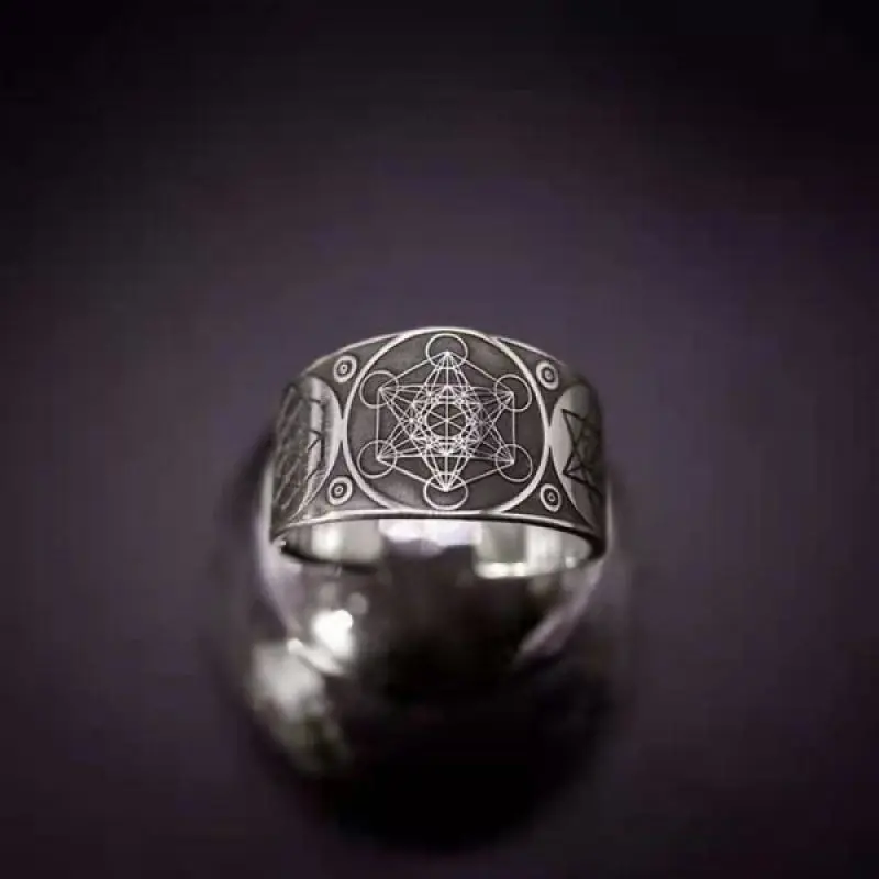 New Personality Retro Six-pointed Star Ring