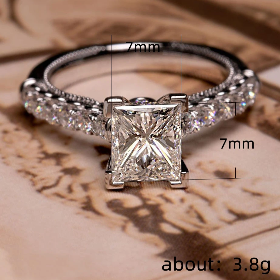 Diamond Zircon Women's Wedding Ring