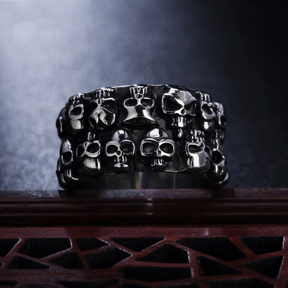 Men's Titanium Steel Ring Extra Wide Korean Ring