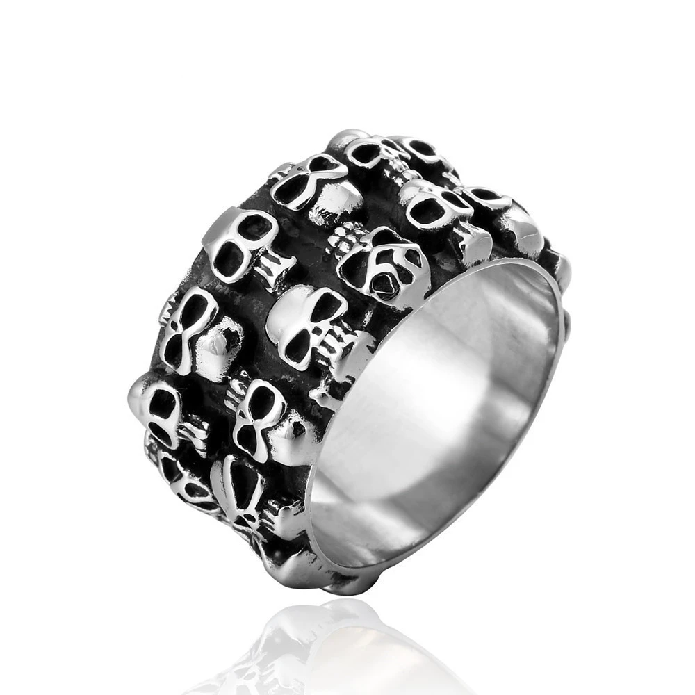 Men's Titanium Steel Ring Extra Wide Korean Ring
