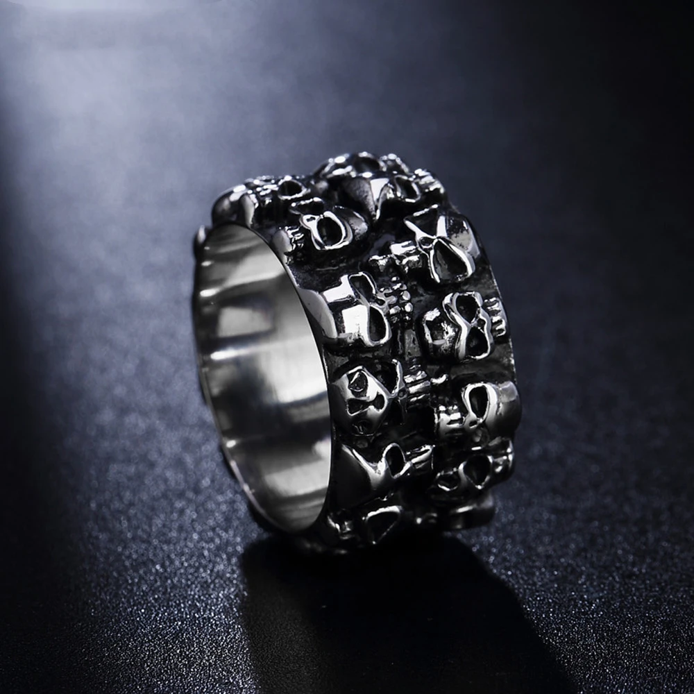 Men's Titanium Steel Ring Extra Wide Korean Ring