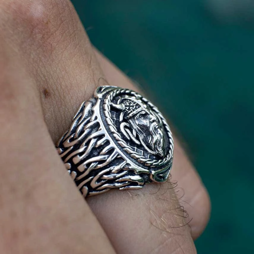 Thai Silver Vintage Men's Personality Ring