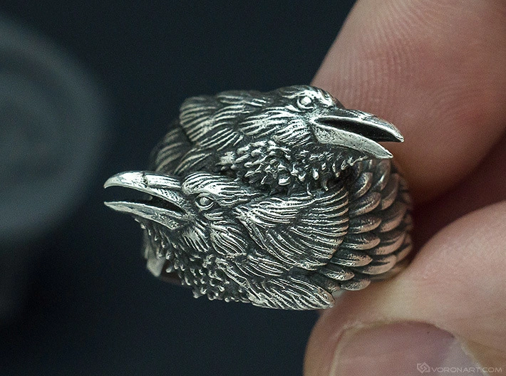 Silver-plated Ring With Stunning Sources Of Knowledge